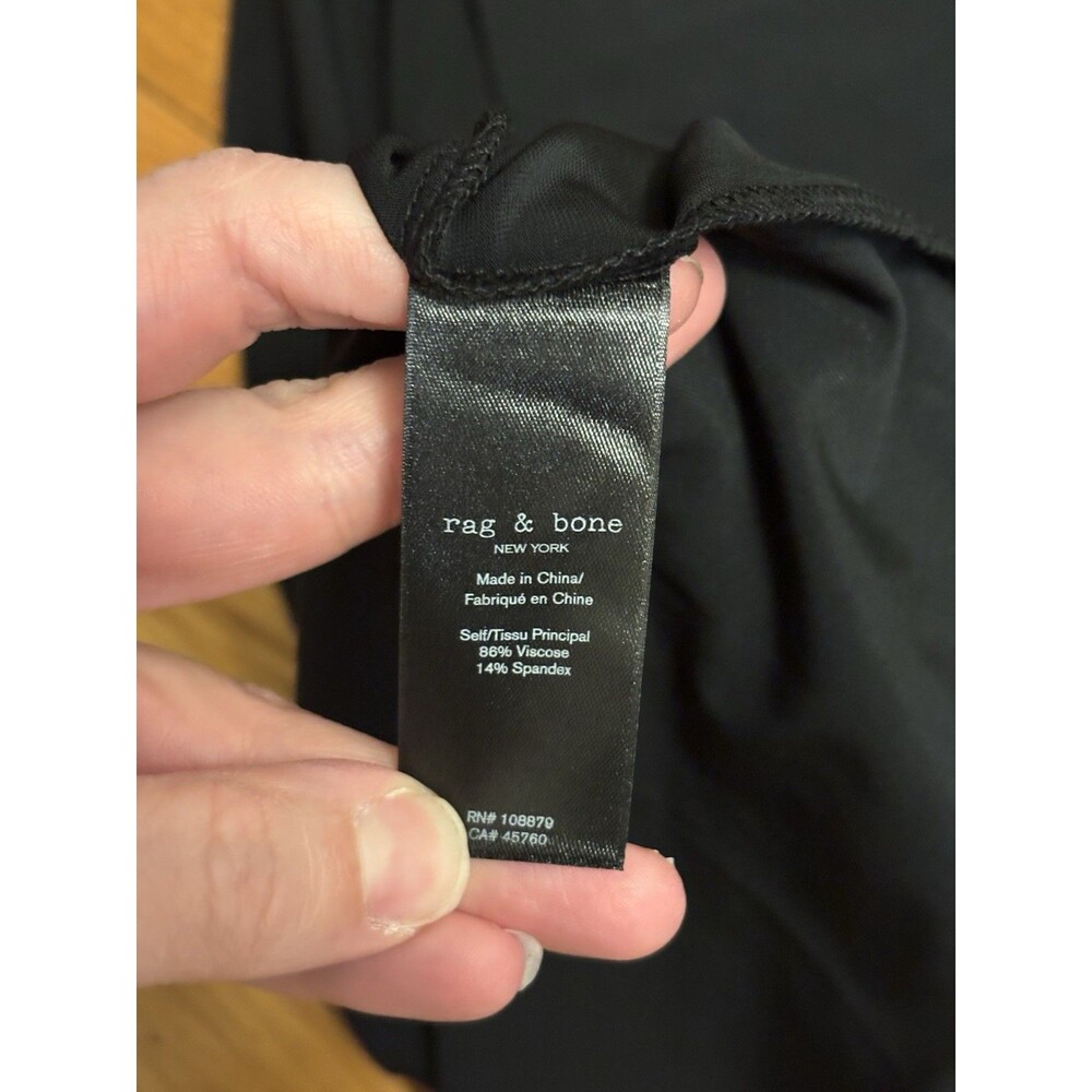 NWT Rag & Bone Anya Smocked Cami Maxi Dress Black Size S New - Picture 6 of 7